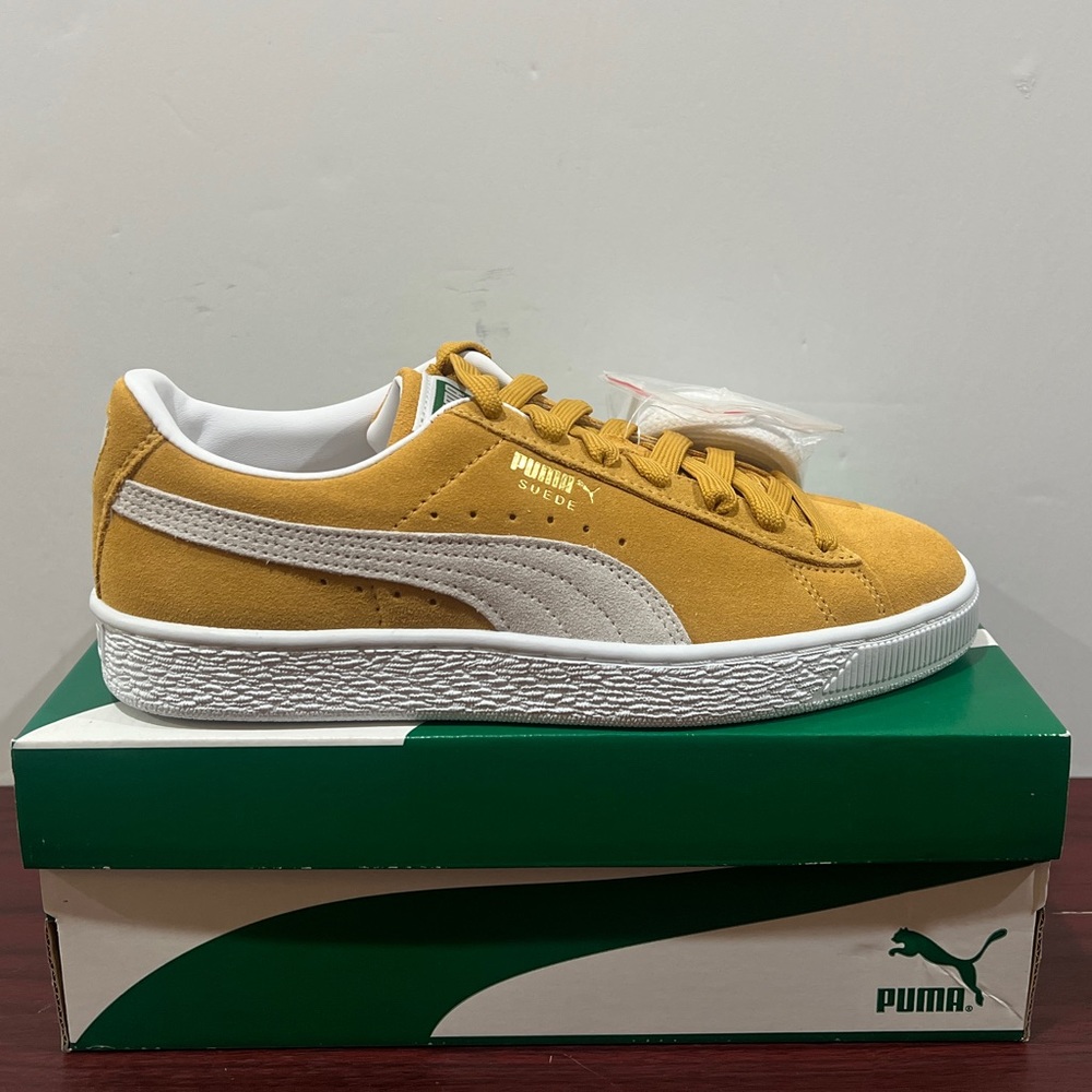 Puma Suede Classic, 374915 05, Yellow & White